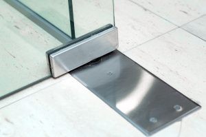 Glass door Floor Machine Installation